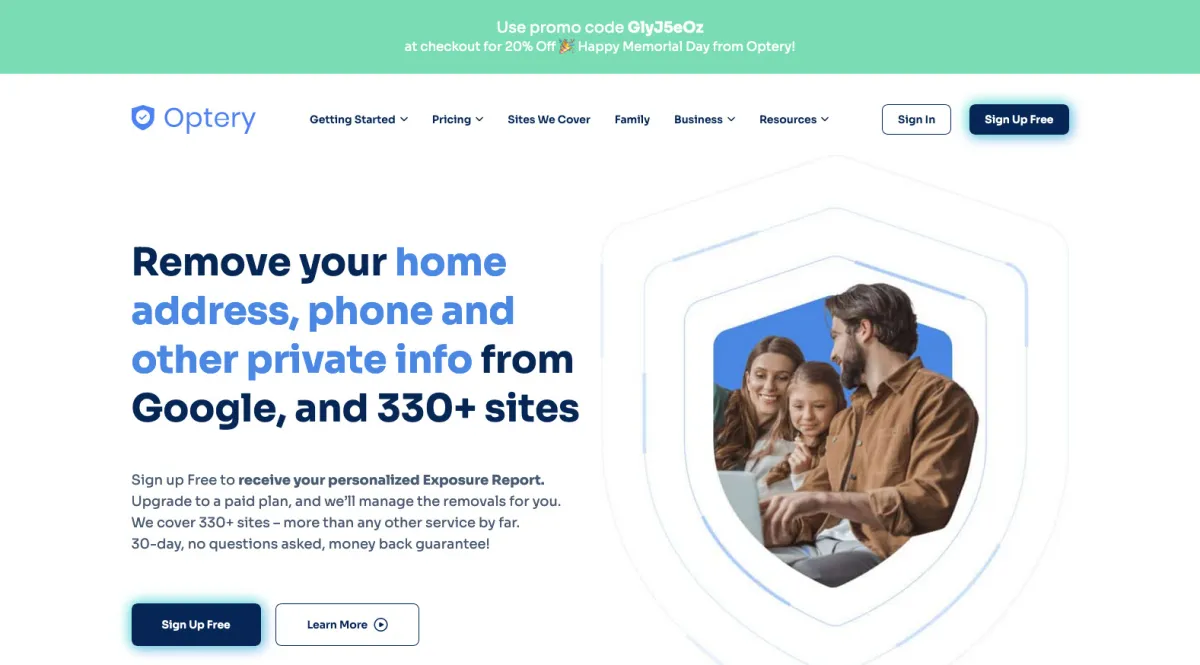 Interface Optery : fonctionnalités, prix, alternatives
