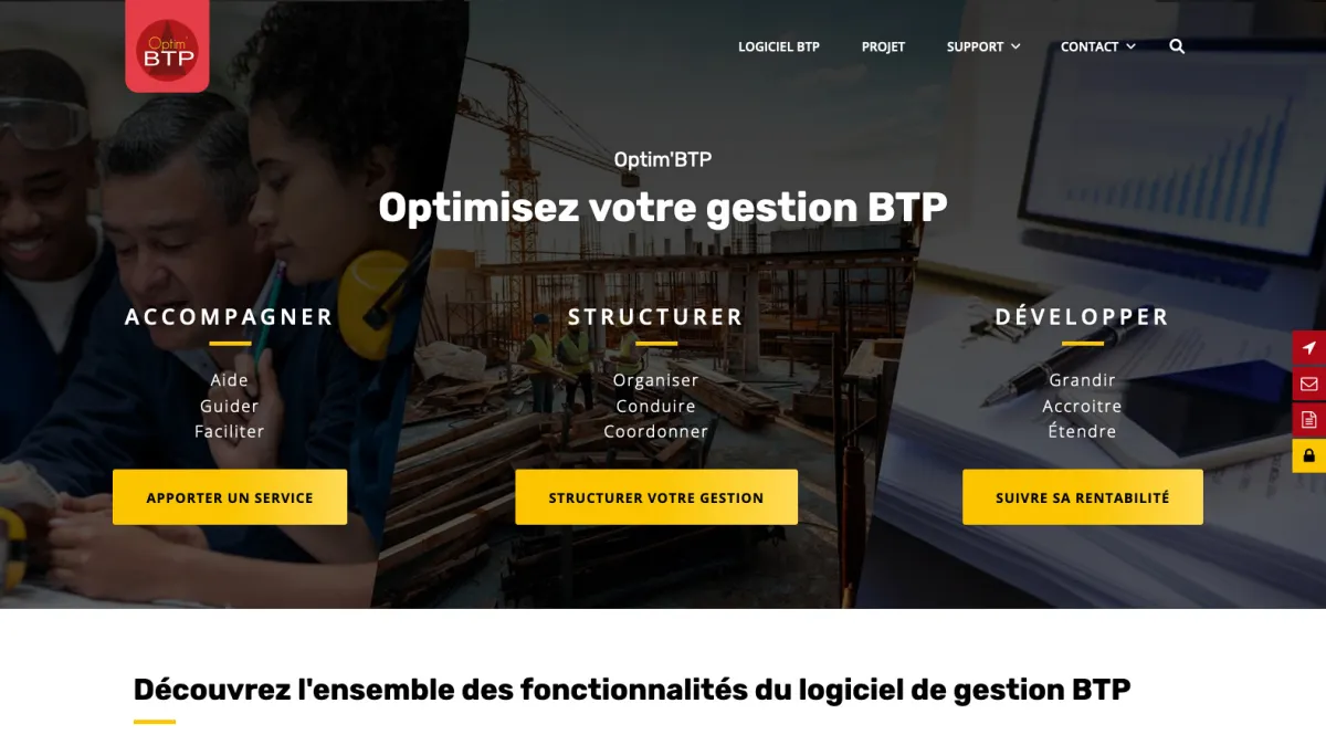 Optim'BTP: avis sur le logiciel pour travaux publics (BTP): fonctionnalités, avantages, inconvénients et tarifs