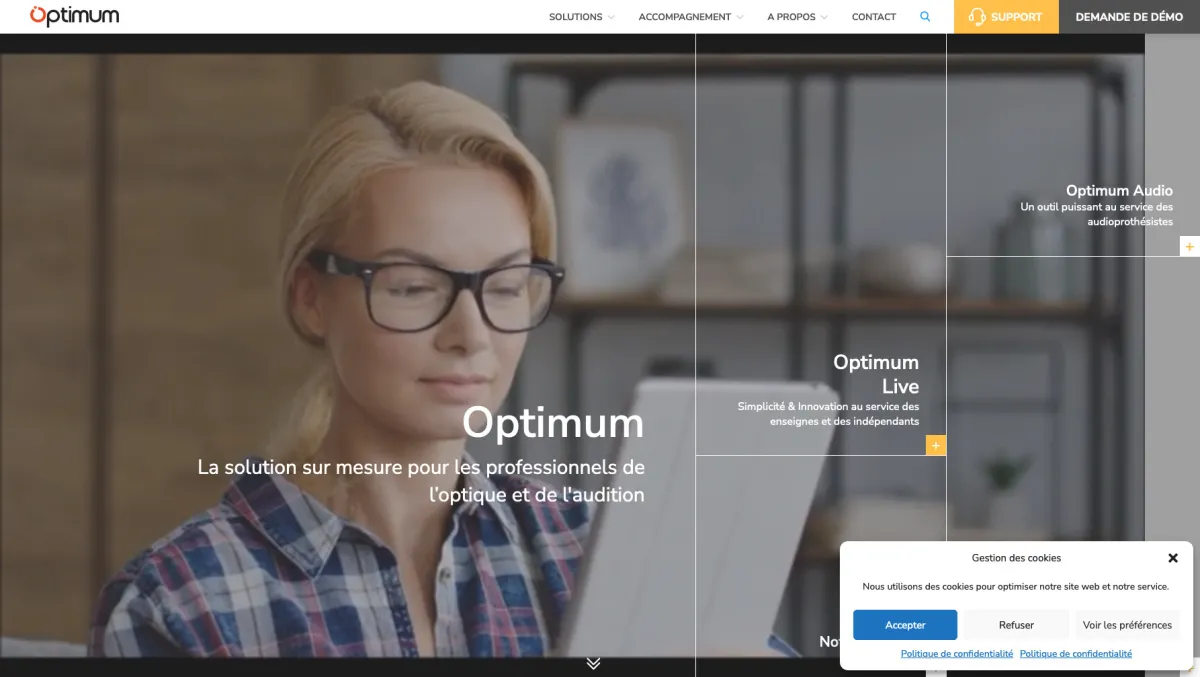 Interface Optimum : image, ergonomie, alternatives
