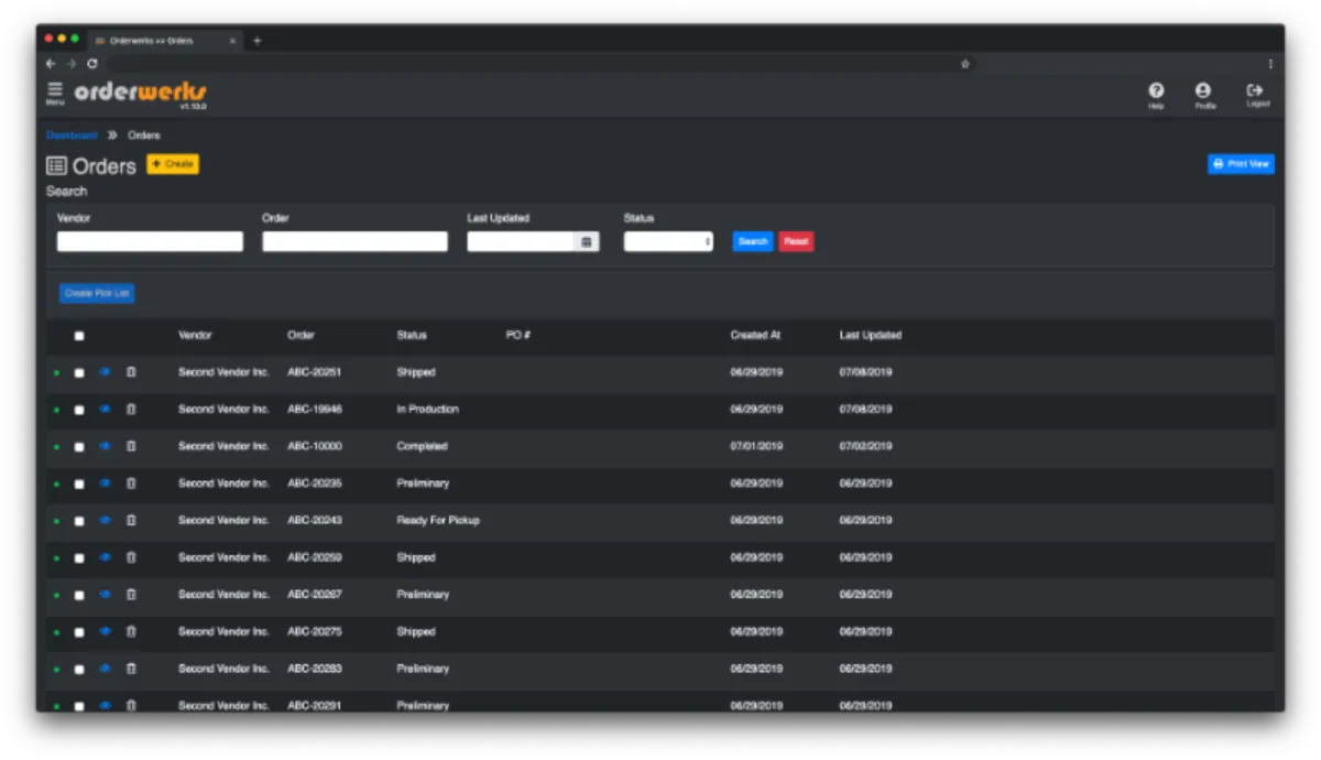 Interface Orderwerks: image, ergonomie, alternatives Interface Orderwerks: image, ergonomie, alternatives