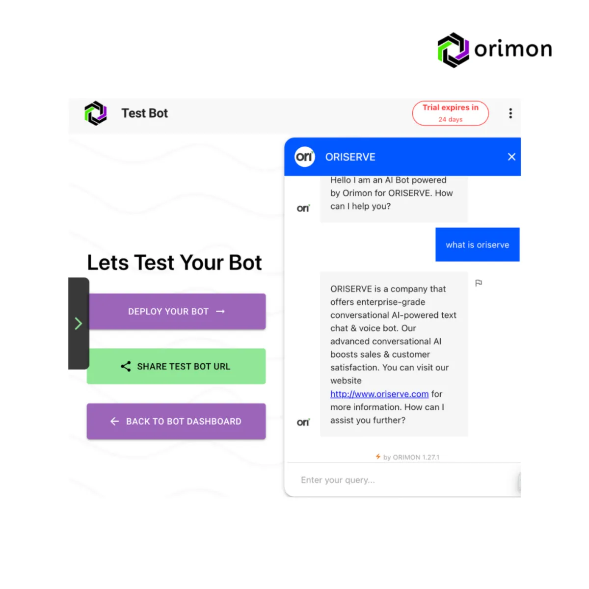 Interface orimon: image, ergonomie, alternatives