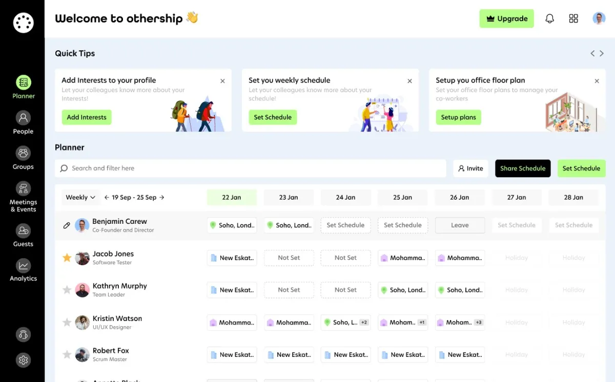 Notre avis sur Othership : un logiciel de travail à distance (télétravail / remote work) à découvrir