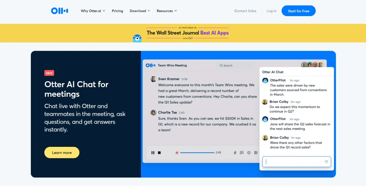 Notre avis sur Otter.ai : un logiciel de service client (assistance / support / sav) à découvrir Notre avis sur Otter.ai : un logiciel de service client (assistance / support / sav) à découvrir