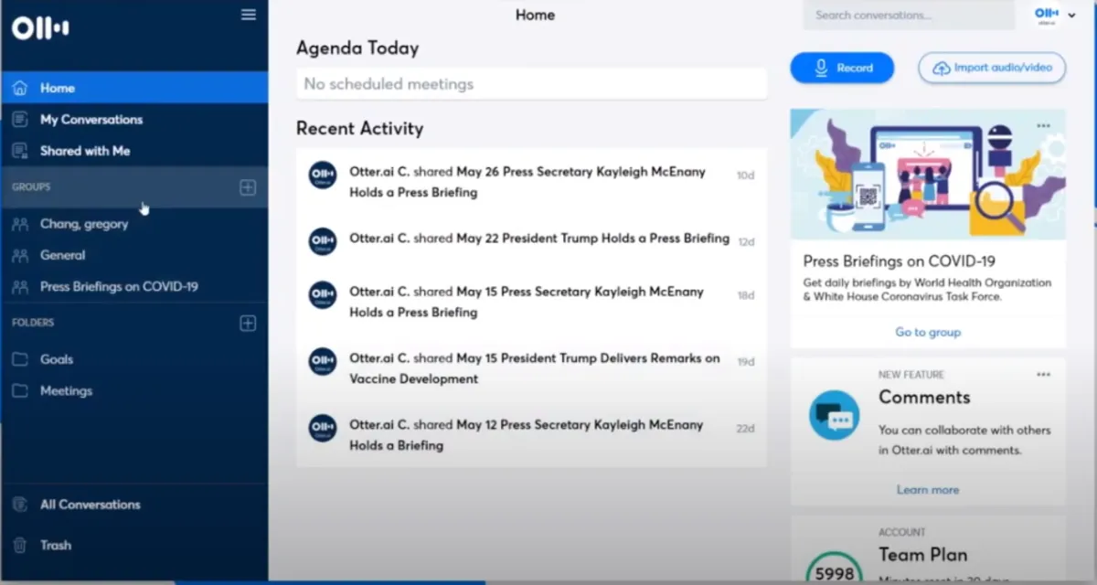 Notre avis sur Otter : un logiciel de transcription à découvrir Notre avis sur Otter : un logiciel de transcription à découvrir
