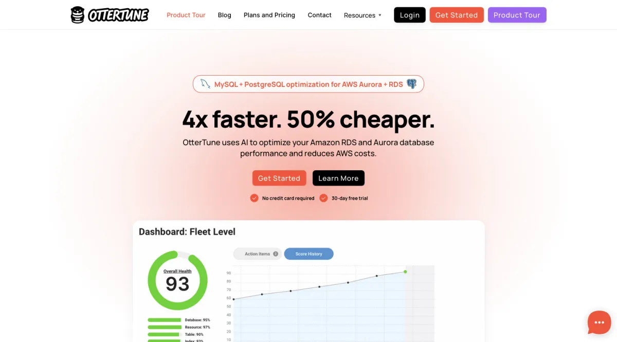 Interface OtterTune : fonctionnalités, prix, alternatives