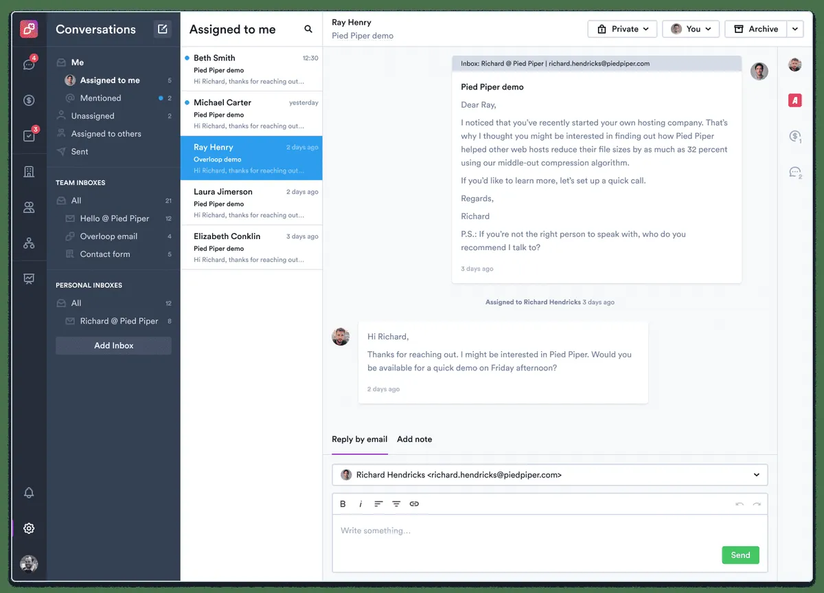 Overloop: avis sur le logiciel CRM: fonctionnalités, avantages, inconvénients et tarifs