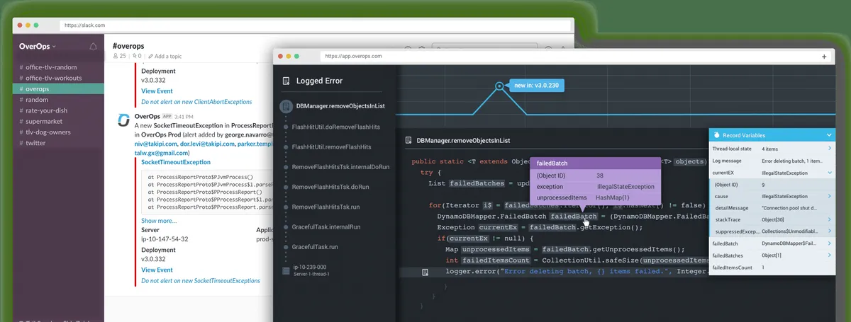 Interface OverOps: fonctionnalités, prix, alternatives Interface OverOps: fonctionnalités, prix, alternatives