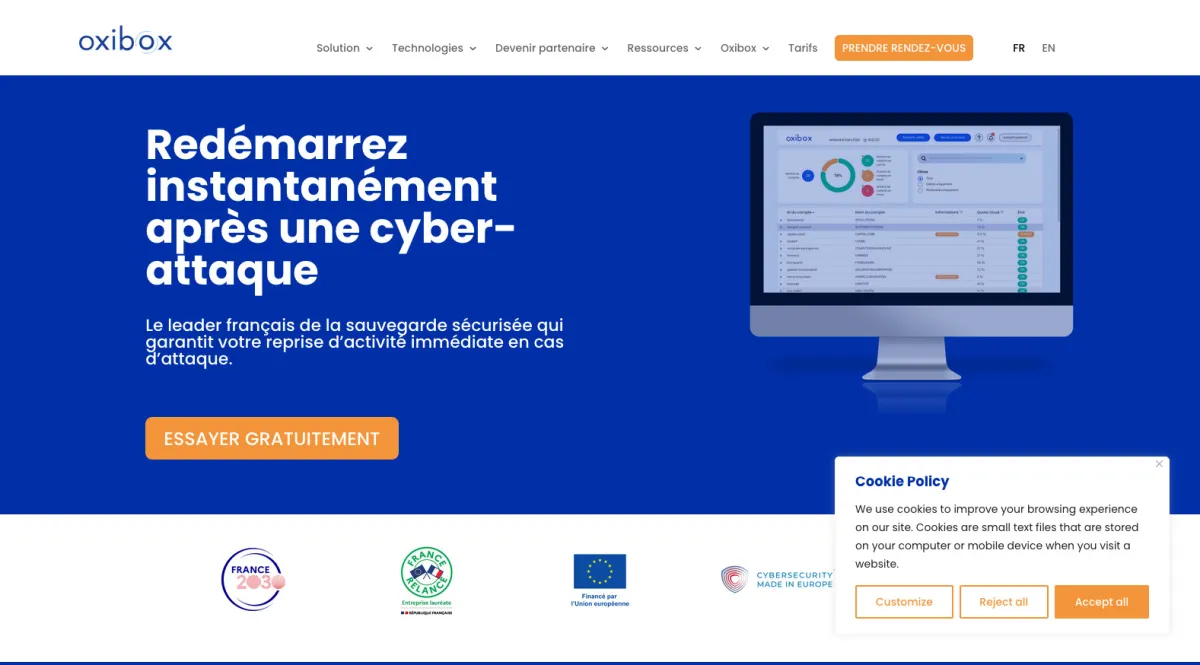 Interface Oxibox : fonctionnalités, prix, alternatives