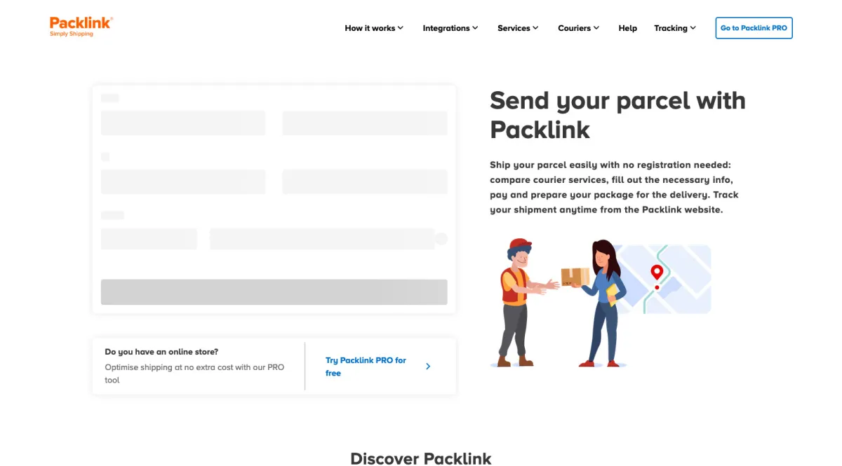 Interface Packlink : fonctionnalités, prix, alternatives