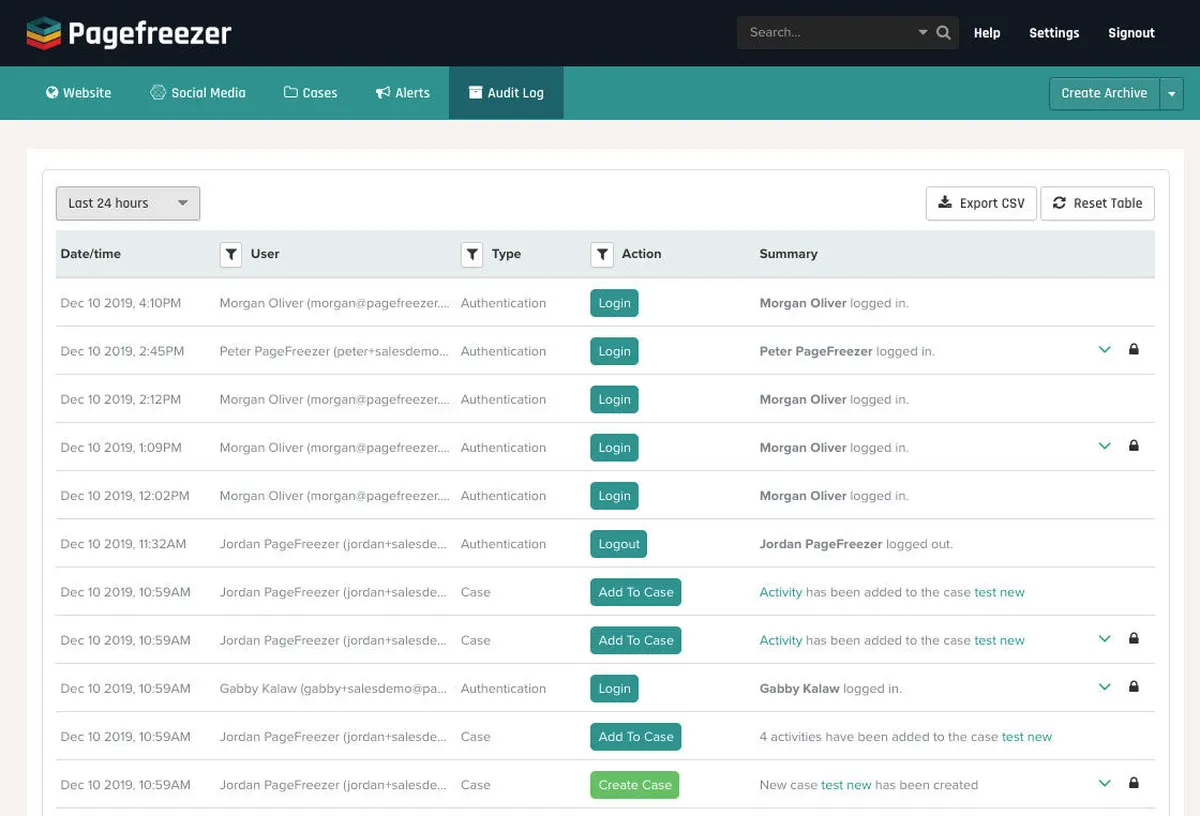 PageFreezer est un logiciel de gestion de documents très réputé en entreprise car il dispose de nombreuses fonctionnalités et intégrations tierces PageFreezer est un logiciel de gestion de documents très réputé en entreprise car il dispose de nombreuses fonctionnalités et intégrations tierces