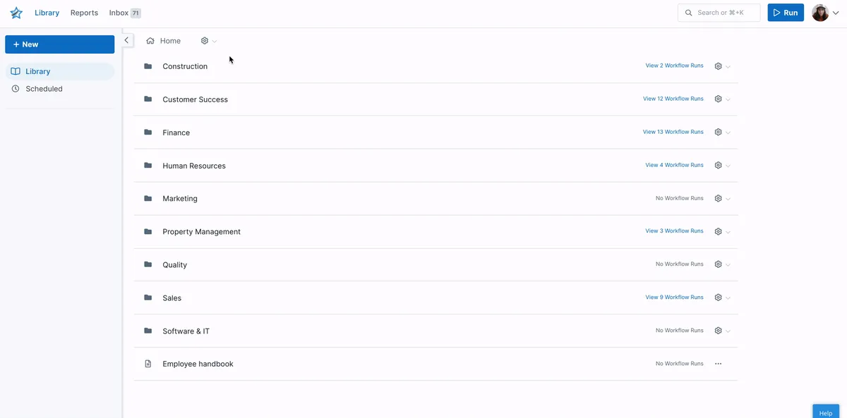 Interface Pages by Process Street: image, ergonomie, alternatives