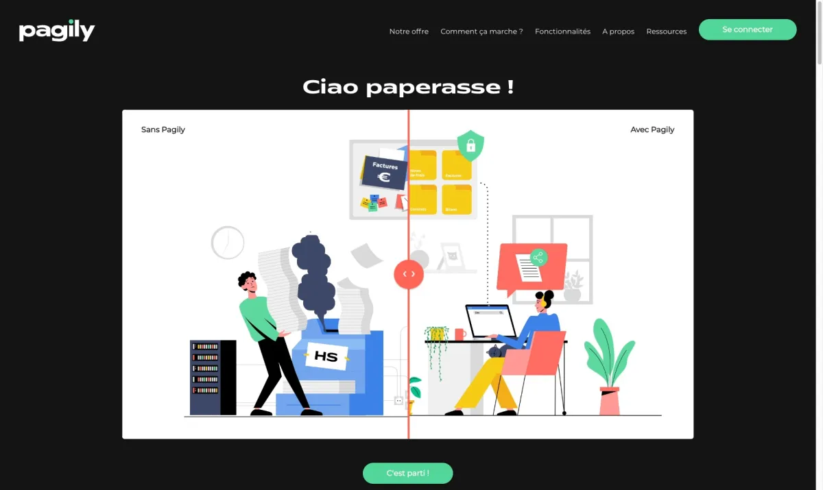 Interface Pagily : fonctionnalités, prix, alternatives
