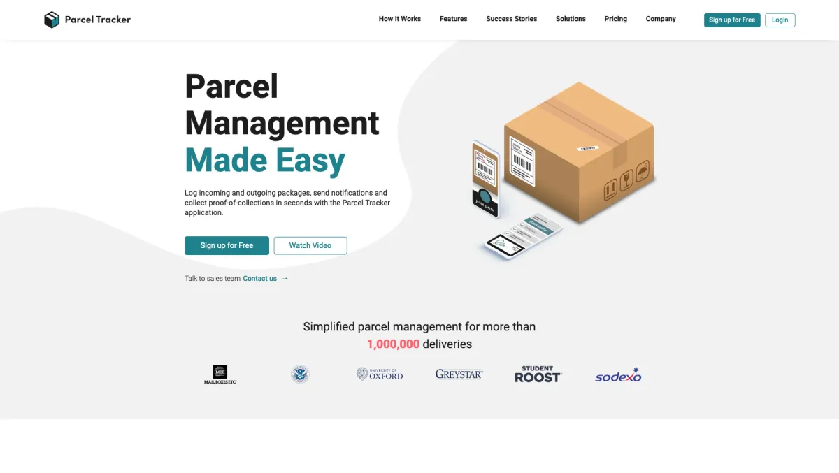 Interface Parcel Tracker : image, ergonomie, alternatives