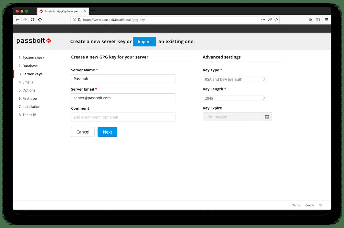 Interface Passbolt: image, ergonomie, alternatives Interface Passbolt: image, ergonomie, alternatives