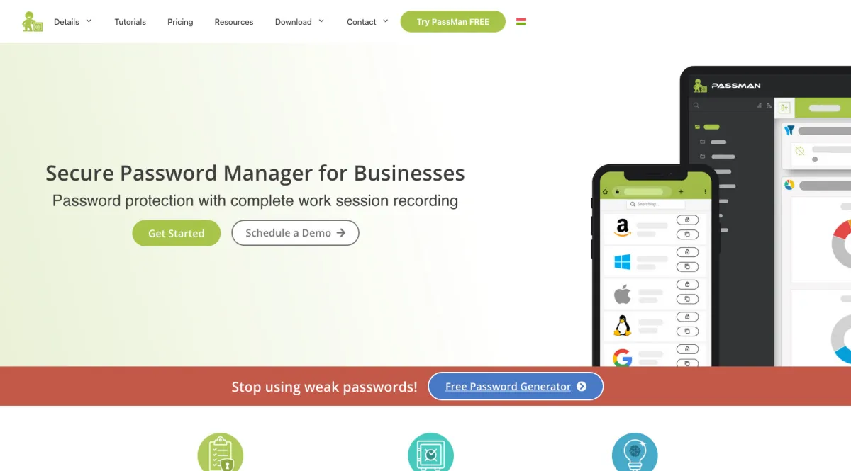 Interface Passman : fonctionnalités, prix, alternatives