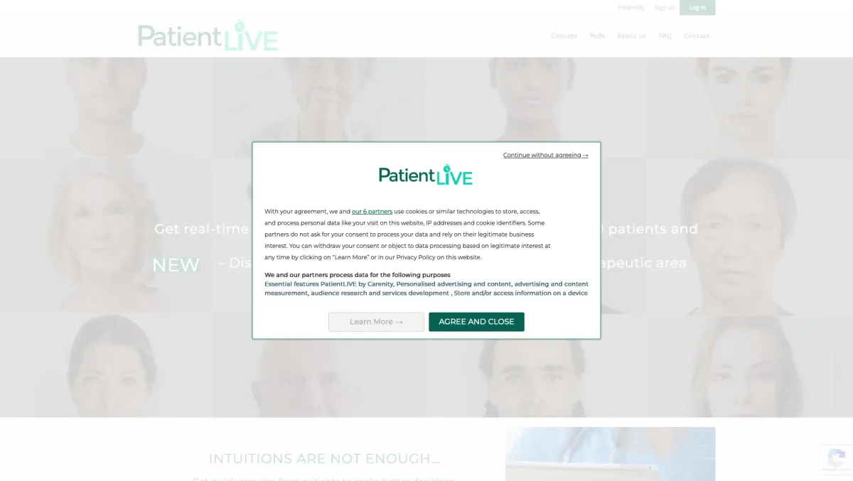 Interface PatientLive : image, ergonomie, alternatives