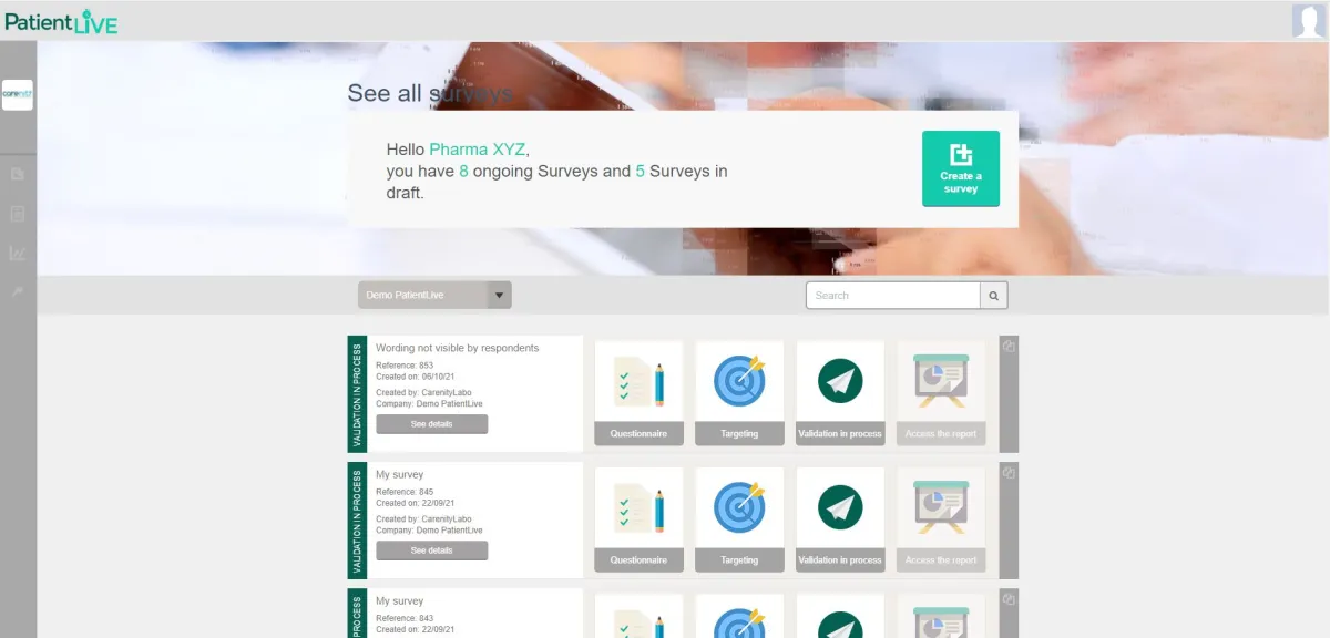 PatientLive: avis sur le logiciel de saisie électronique de données (electronic data capture): fonctionnalités, avantages, inconvénients et tarifs