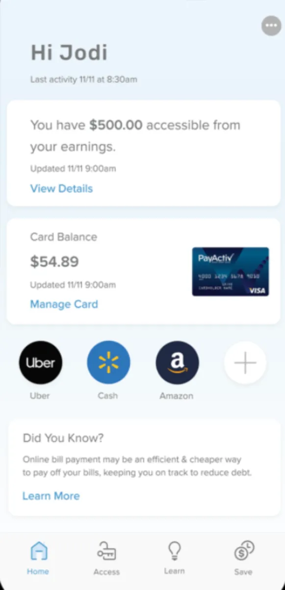 PayActiv: avis sur le logiciel de gestion des avantages sociaux: fonctionnalités, avantages, inconvénients et tarifs PayActiv: avis sur le logiciel de gestion des avantages sociaux: fonctionnalités, avantages, inconvénients et tarifs