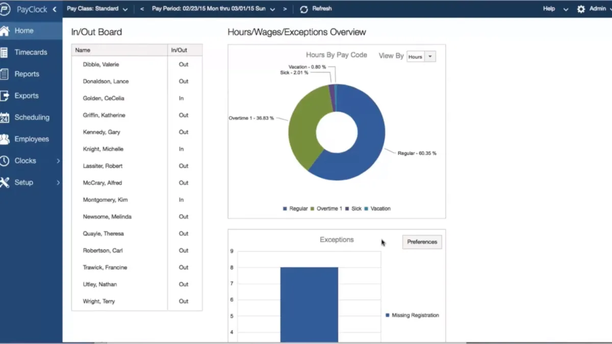 Notre avis sur PayClock Online : un logiciel de gestion des temps et activités (GTA: time tracking / pointage / badgeuse) à découvrir