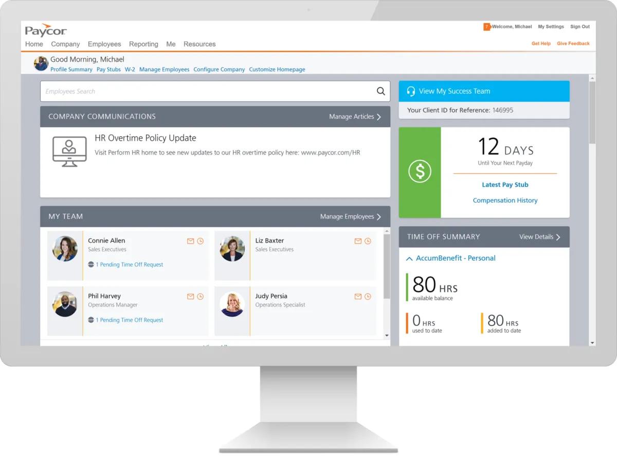 Notre avis sur Paycor : un logiciel RH (gestion des ressources humaines) à découvrir