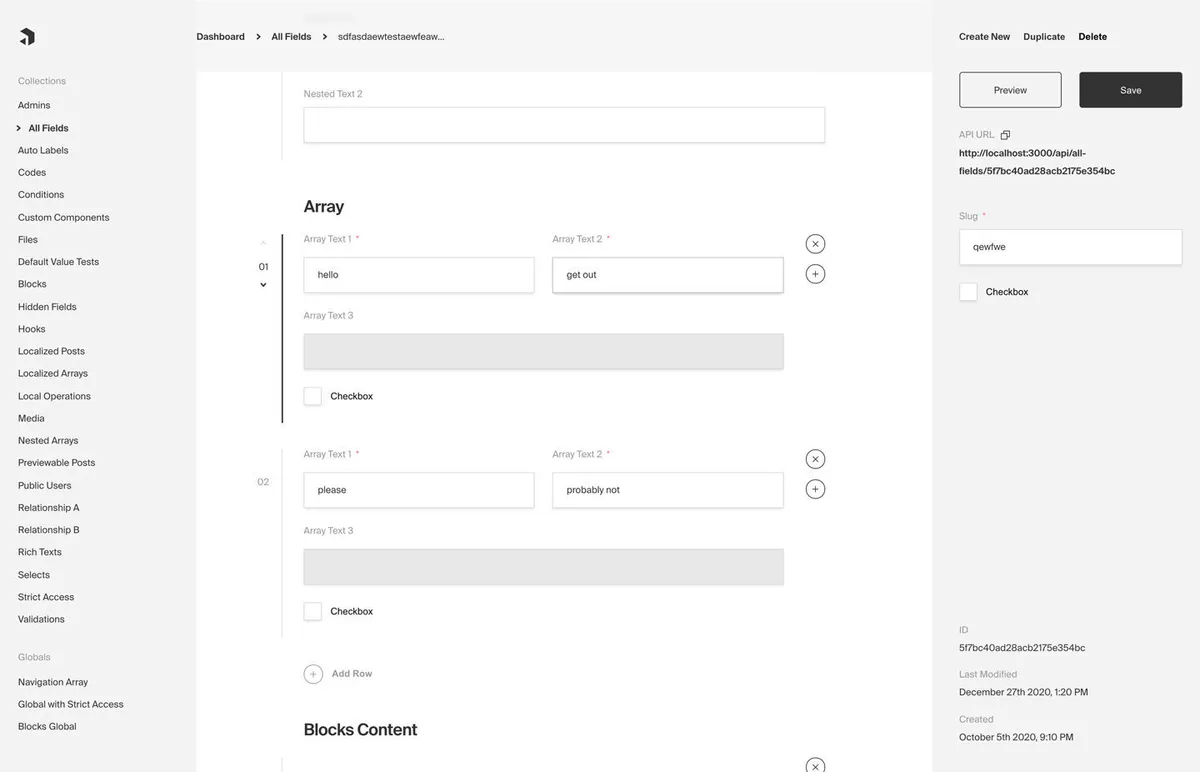 Interface Payload CMS: fonctionnalités, prix, alternatives