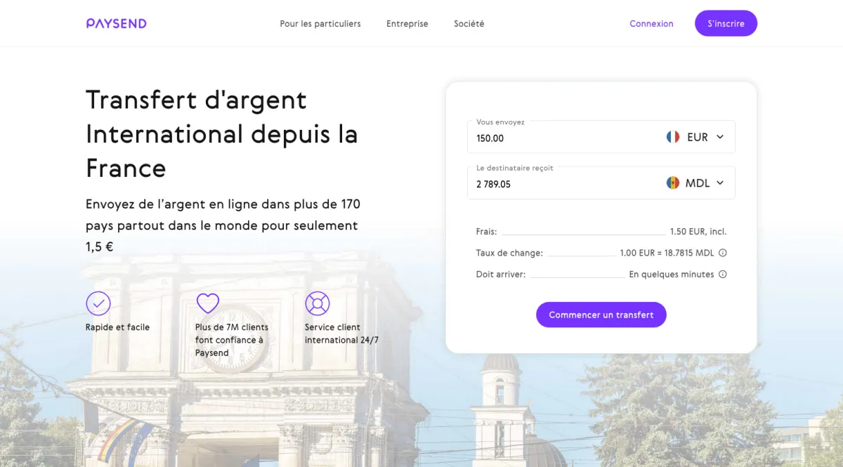 Interface Paysend : image, ergonomie, alternatives Interface Paysend : image, ergonomie, alternatives