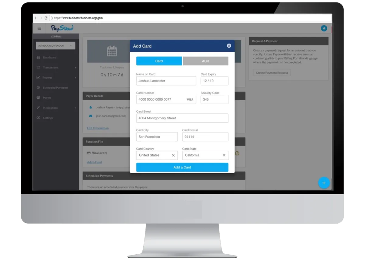 Interface PayStand: fonctionnalités, prix, alternatives