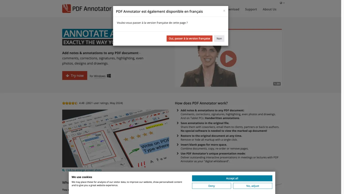 Interface PDF Annotator : fonctionnalités, prix, alternatives