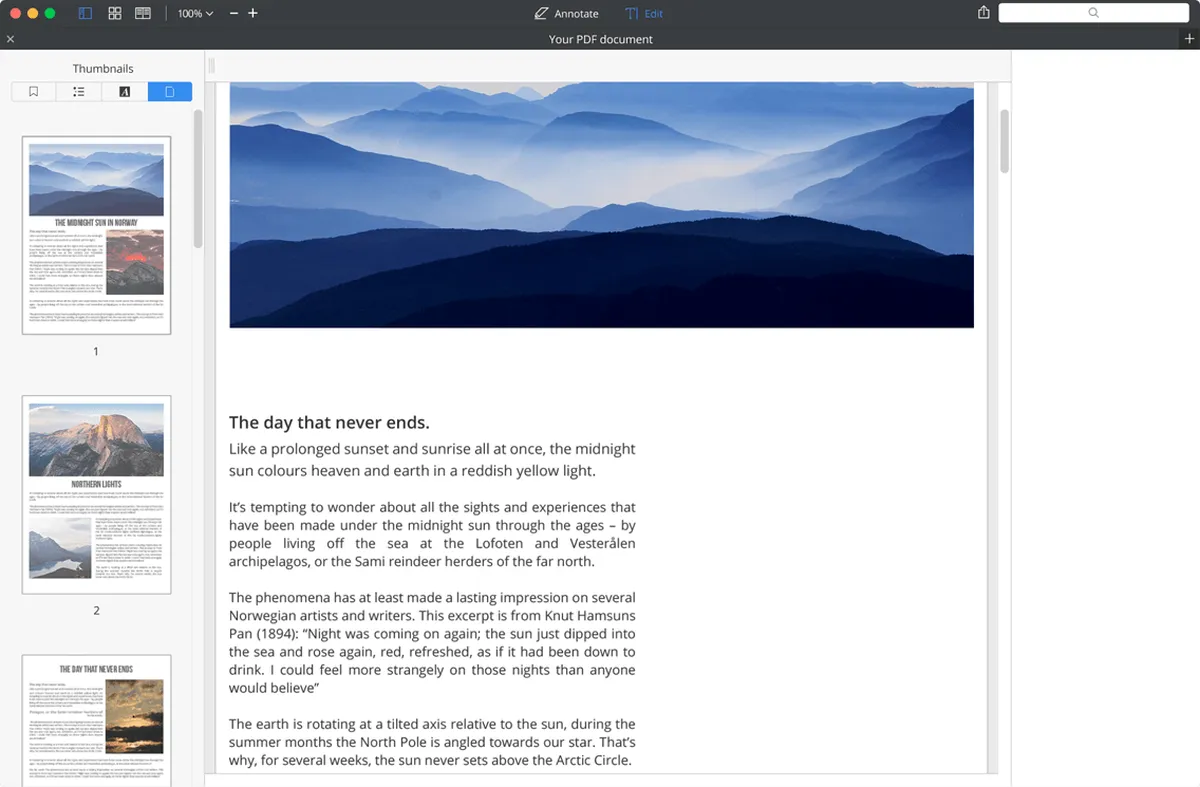 Interface PDF Expert: fonctionnalités, prix, alternatives