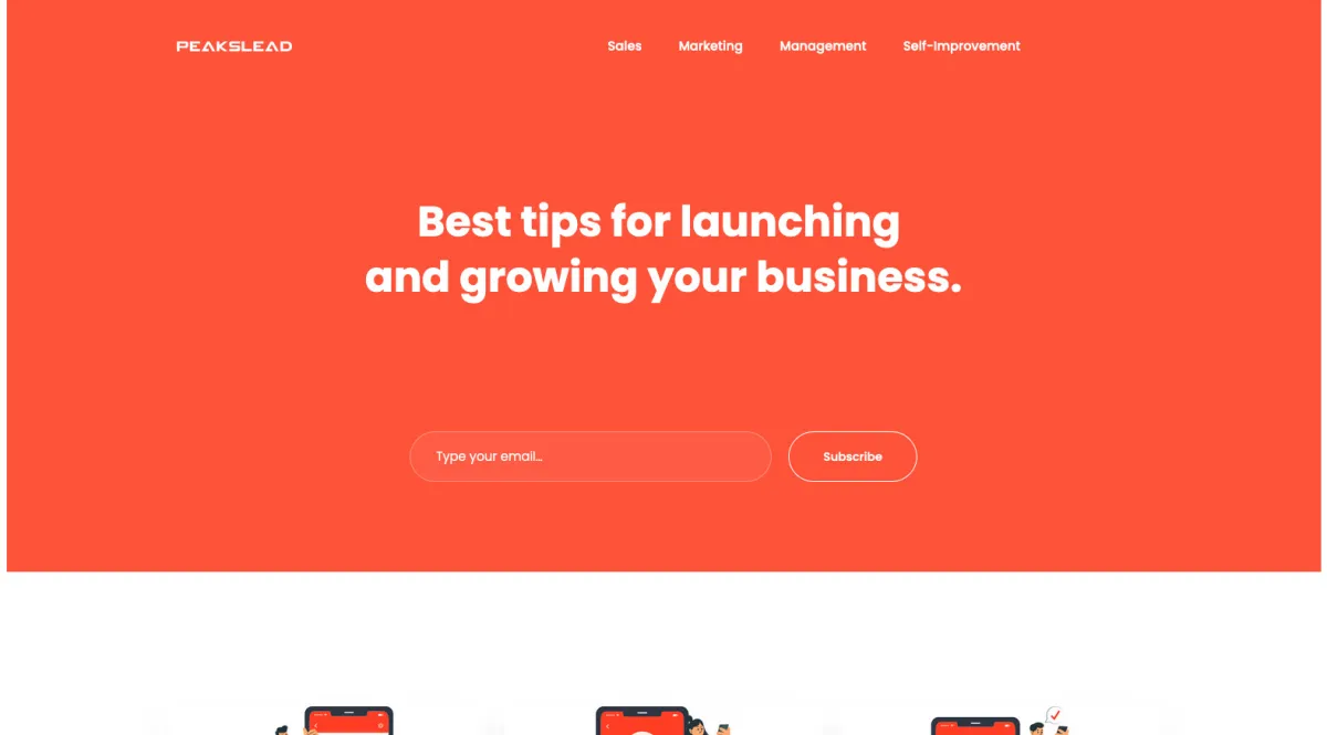 Interface PeaksLead : fonctionnalités, prix, alternatives