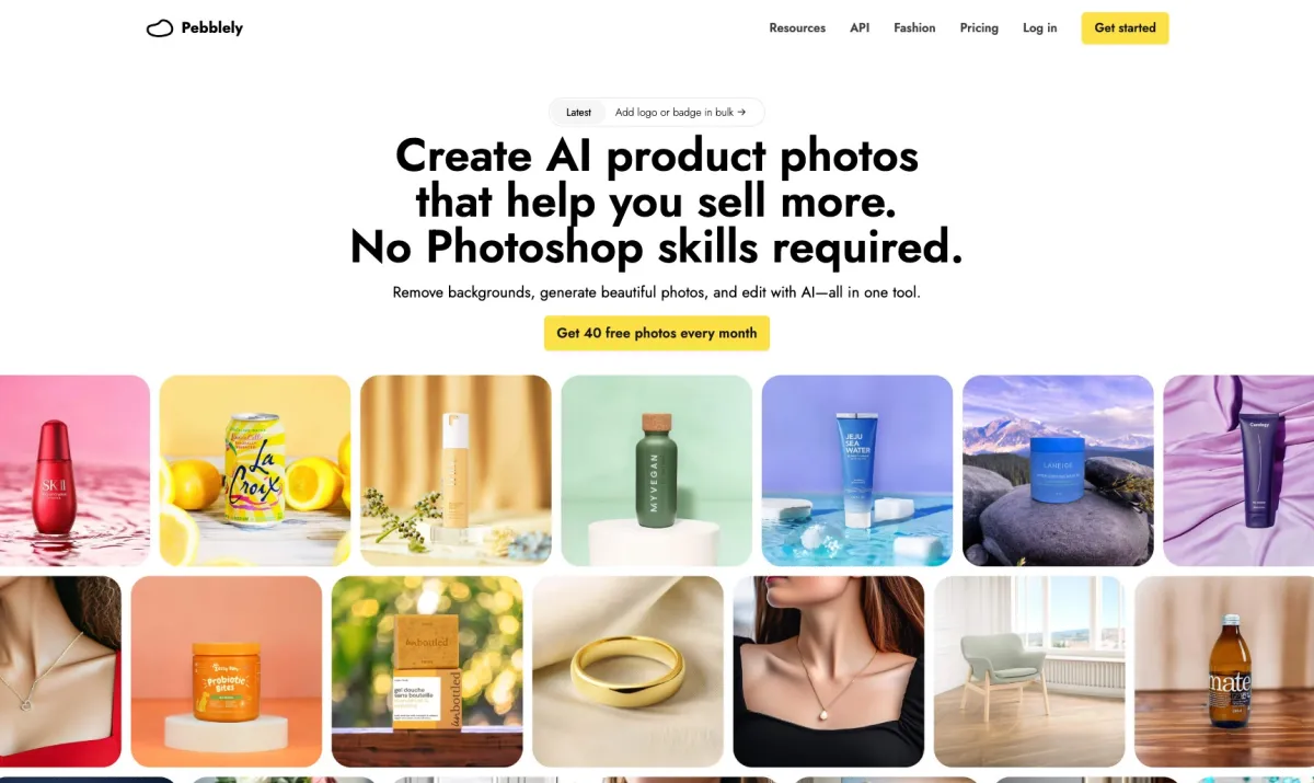 Interface Pebblely : fonctionnalités, prix, alternatives