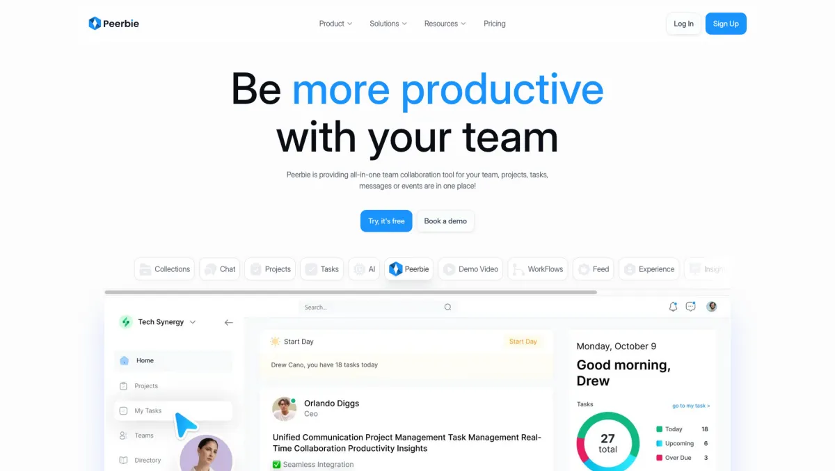 Interface PeerBie : fonctionnalités, prix, alternatives