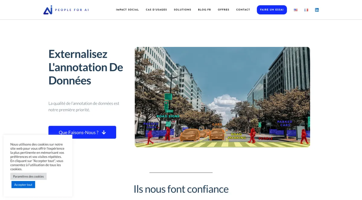 Interface People for AI : fonctionnalités, prix, alternatives