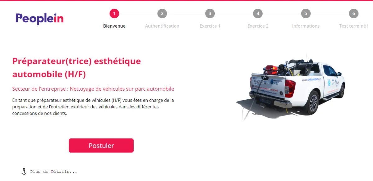 Notre avis sur People In : un logiciel d'évaluation des candidats / tests de recrutement à découvrir