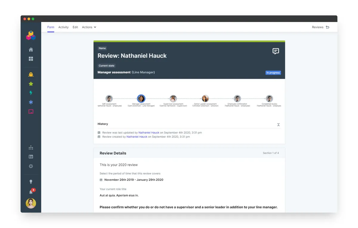 Interface PeopleGoal: fonctionnalités, prix, alternatives