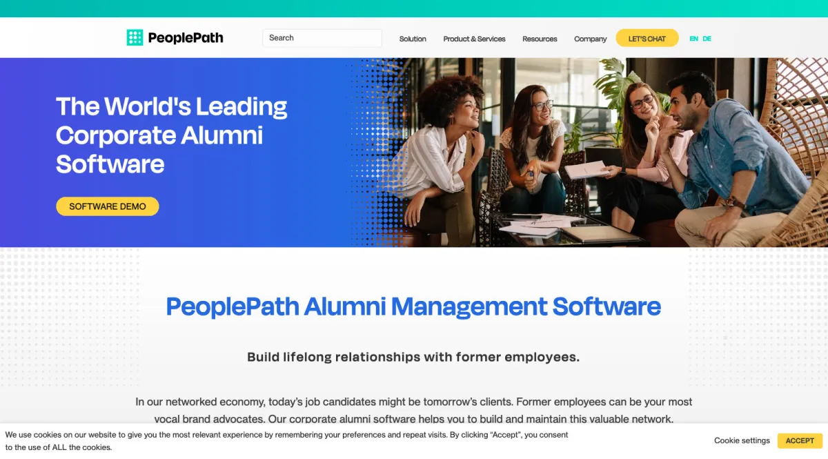 Interface PeoplePath : image, ergonomie, alternatives
