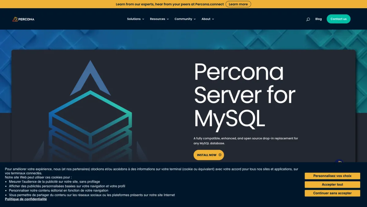 Interface Percona Server : fonctionnalités, prix, alternatives