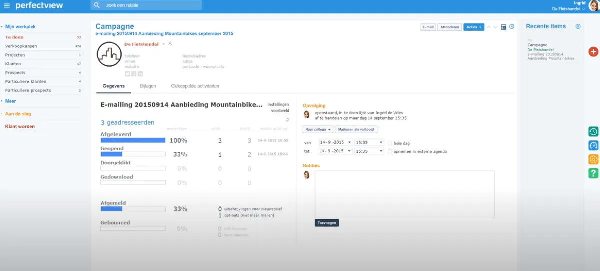 Notre avis sur PerfectView : un logiciel CRM à découvrir