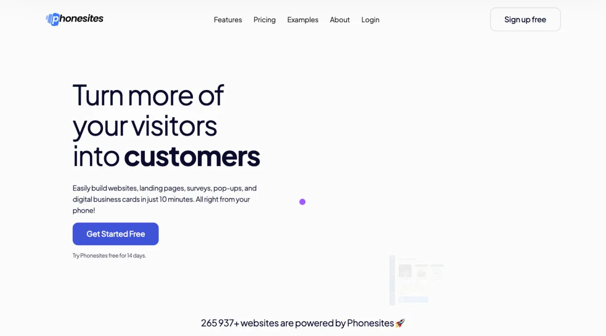 Interface Phonesites : image, ergonomie, alternatives