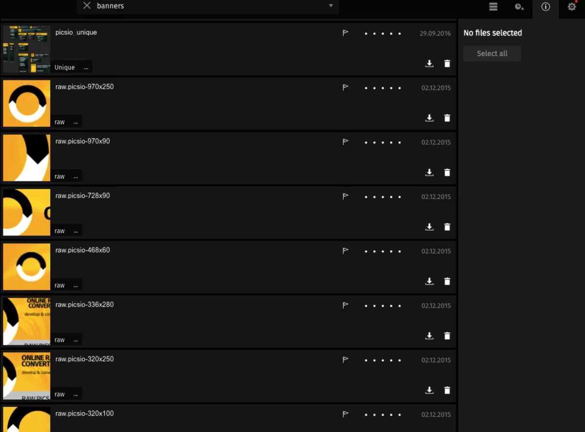 Interface Pics.io: fonctionnalités, prix, alternatives