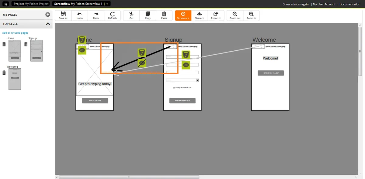 Interface Pidoco: fonctionnalités, prix, alternatives Interface Pidoco: fonctionnalités, prix, alternatives