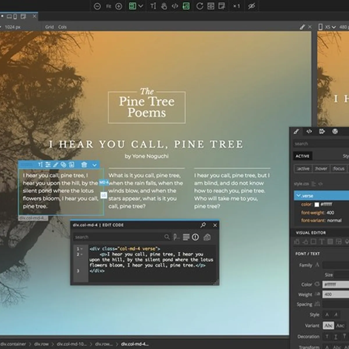 Pinegrow Web Editor: avis sur le logiciel CMS: fonctionnalités, avantages, inconvénients et tarifs