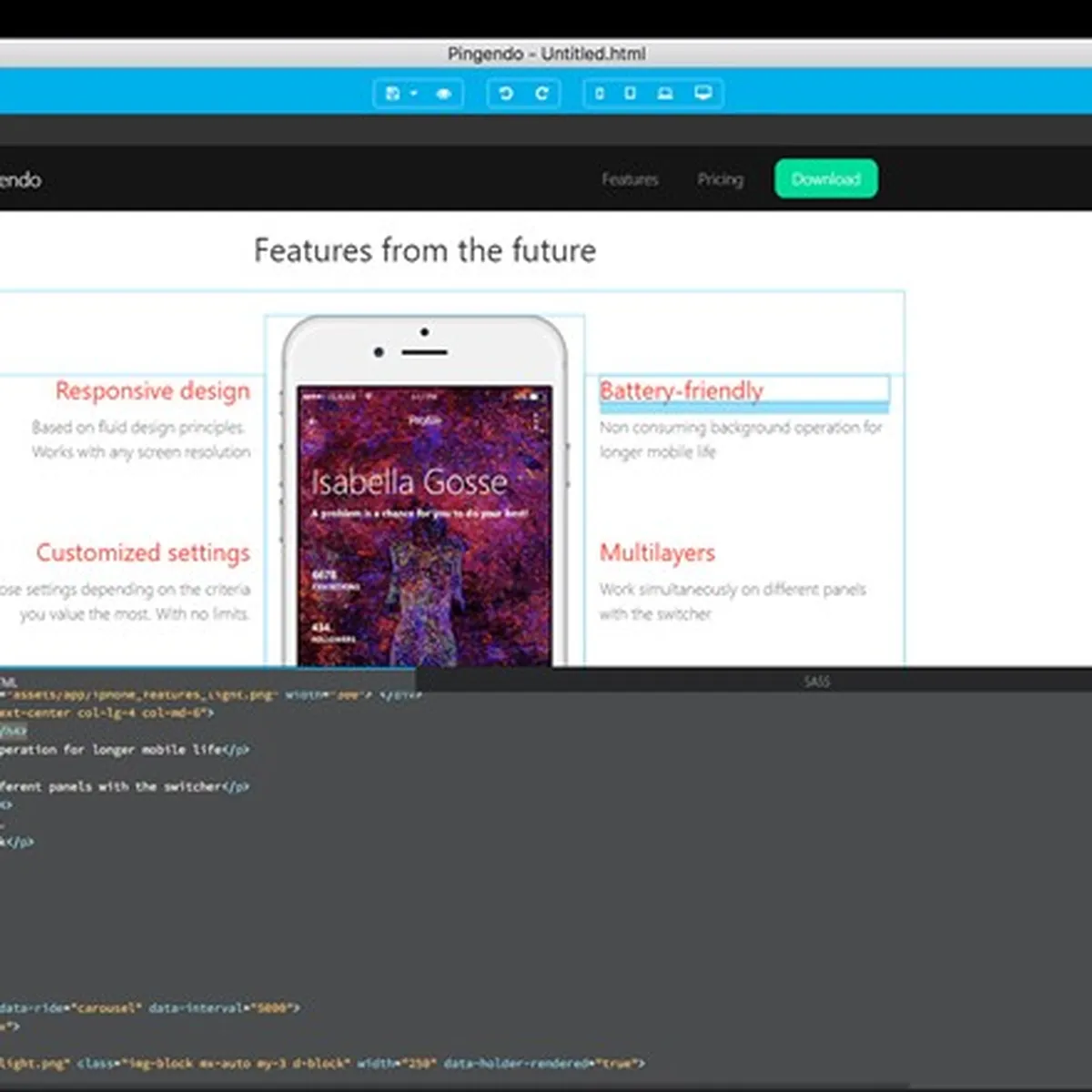 Notre avis sur Pingendo : un logiciel de prototypage (mockup) à découvrir Notre avis sur Pingendo : un logiciel de prototypage (mockup) à découvrir