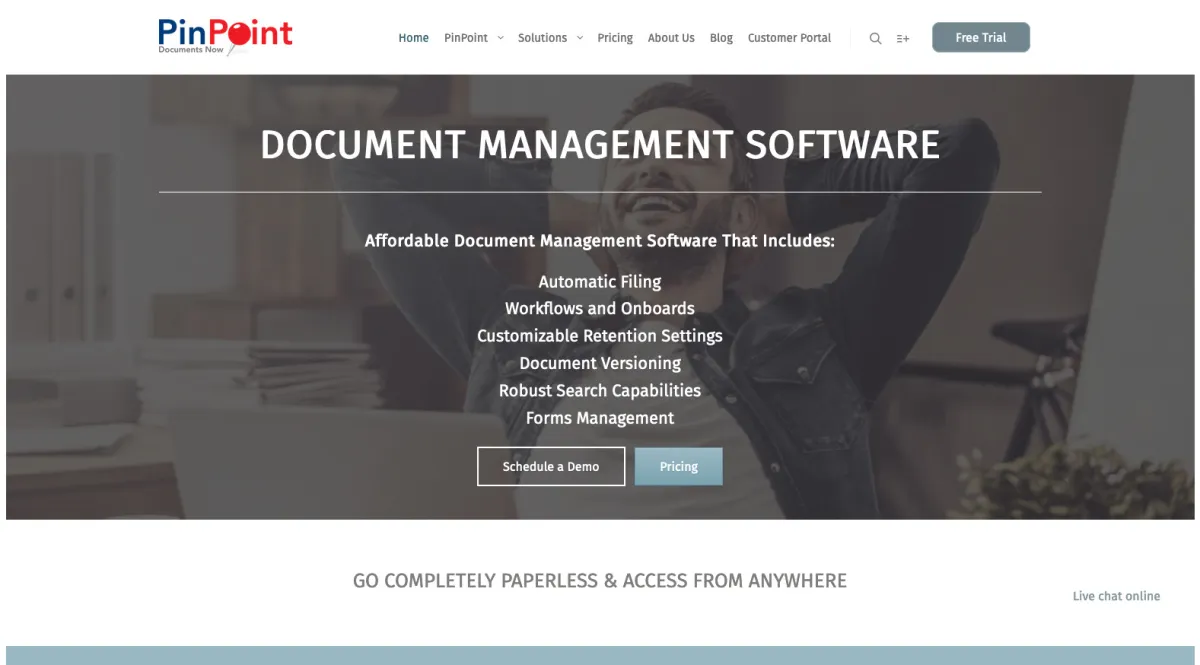 Interface PinPoint Document Management System : image, ergonomie, alternatives Interface PinPoint Document Management System : image, ergonomie, alternatives