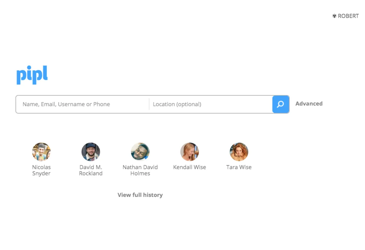 Interface Pipl: fonctionnalités, prix, alternatives
