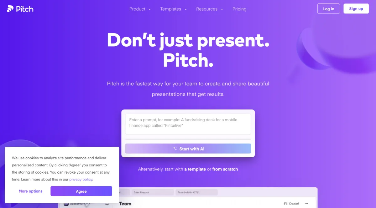 Interface Pitch : fonctionnalités, prix, alternatives