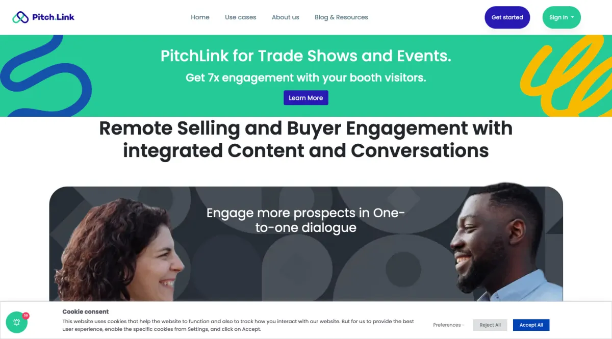Interface Pitch.Link : fonctionnalités, prix, alternatives