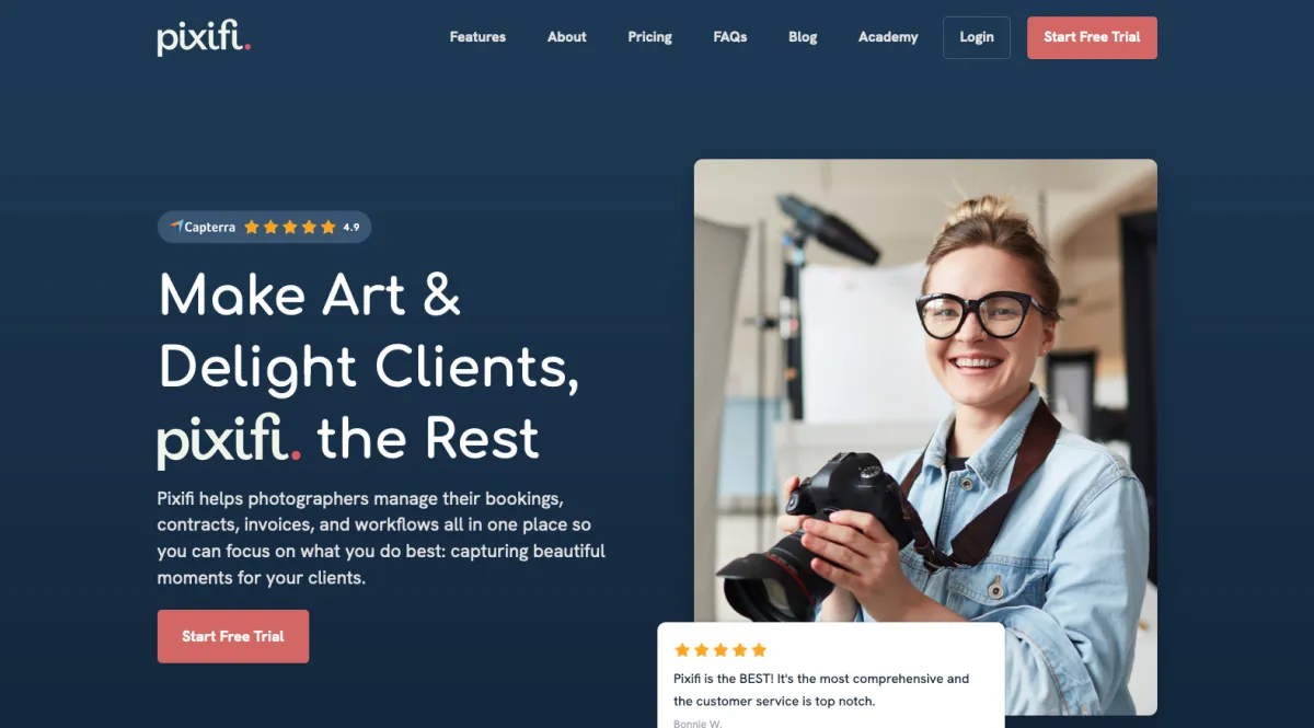 Interface Pixifi : image, ergonomie, alternatives