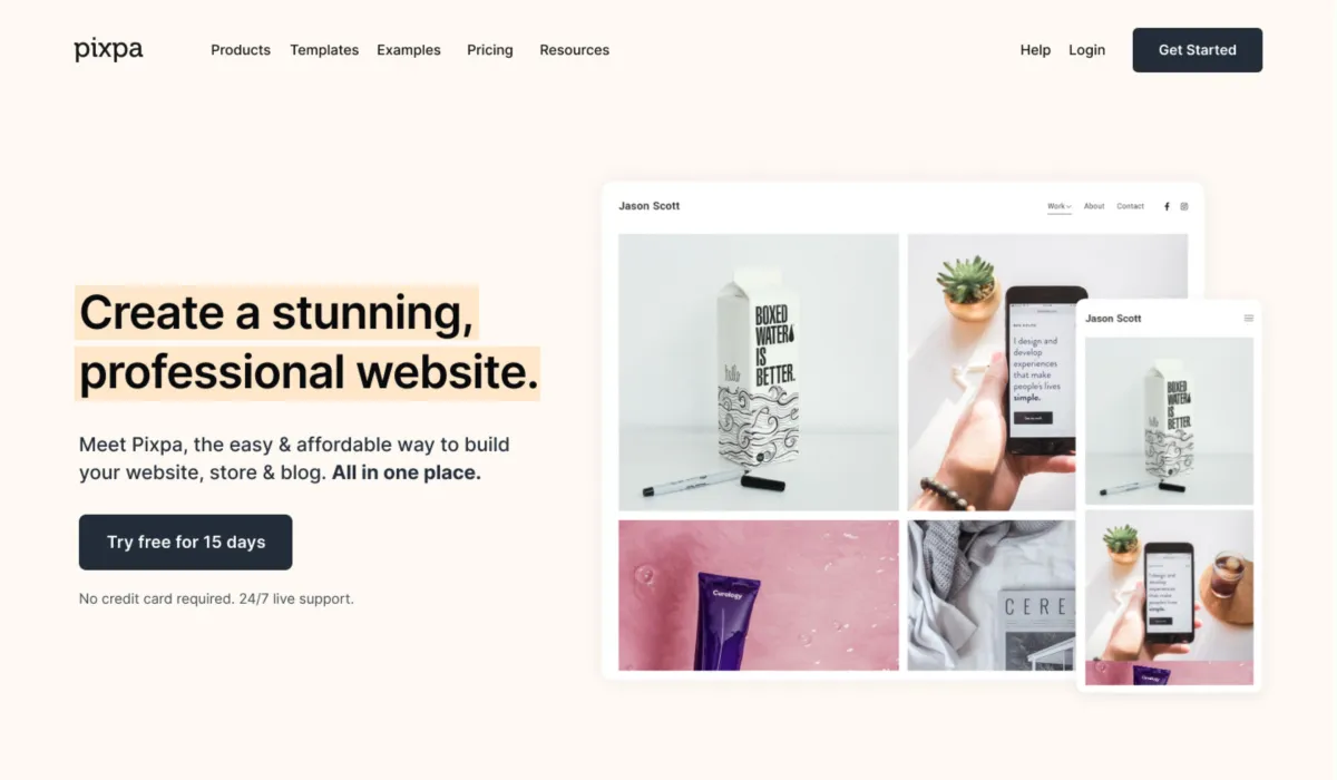 Pixpa: avis sur le logiciel de landing pages (pages de destination): fonctionnalités, avantages, inconvénients et tarifs
