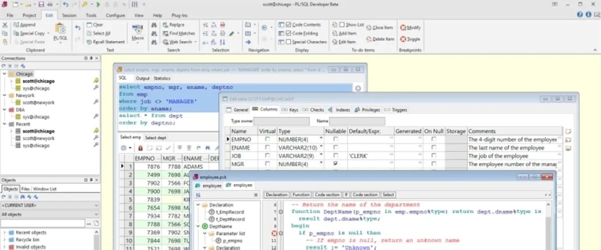 PL/SQL Developer: avis sur la base de données (database): fonctionnalités, avantages, inconvénients et tarifs